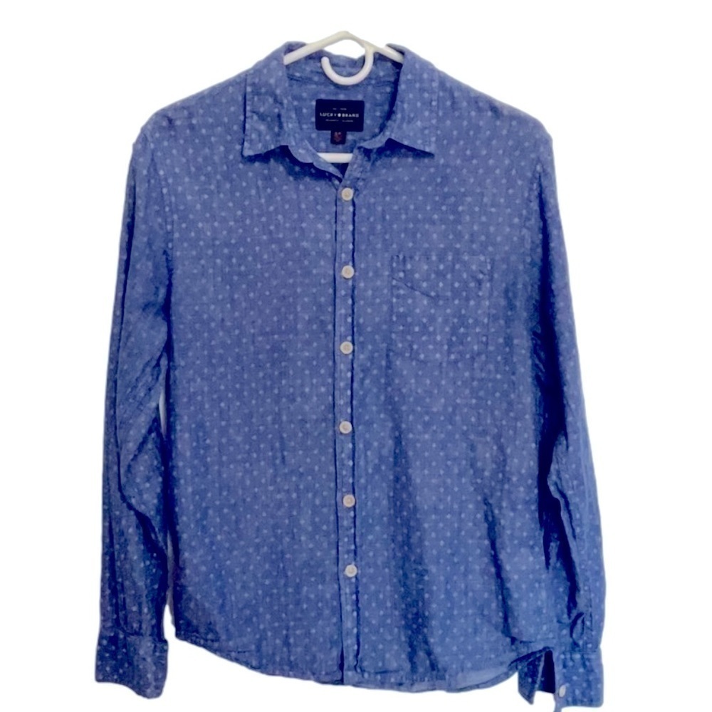 LUCKY BRAND Denim Blue Shirt - Picture 1 of 7